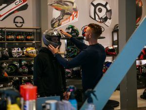Biker Outfit motorkleding helm shoei