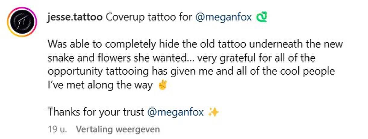 megan fox cover-up tattoo