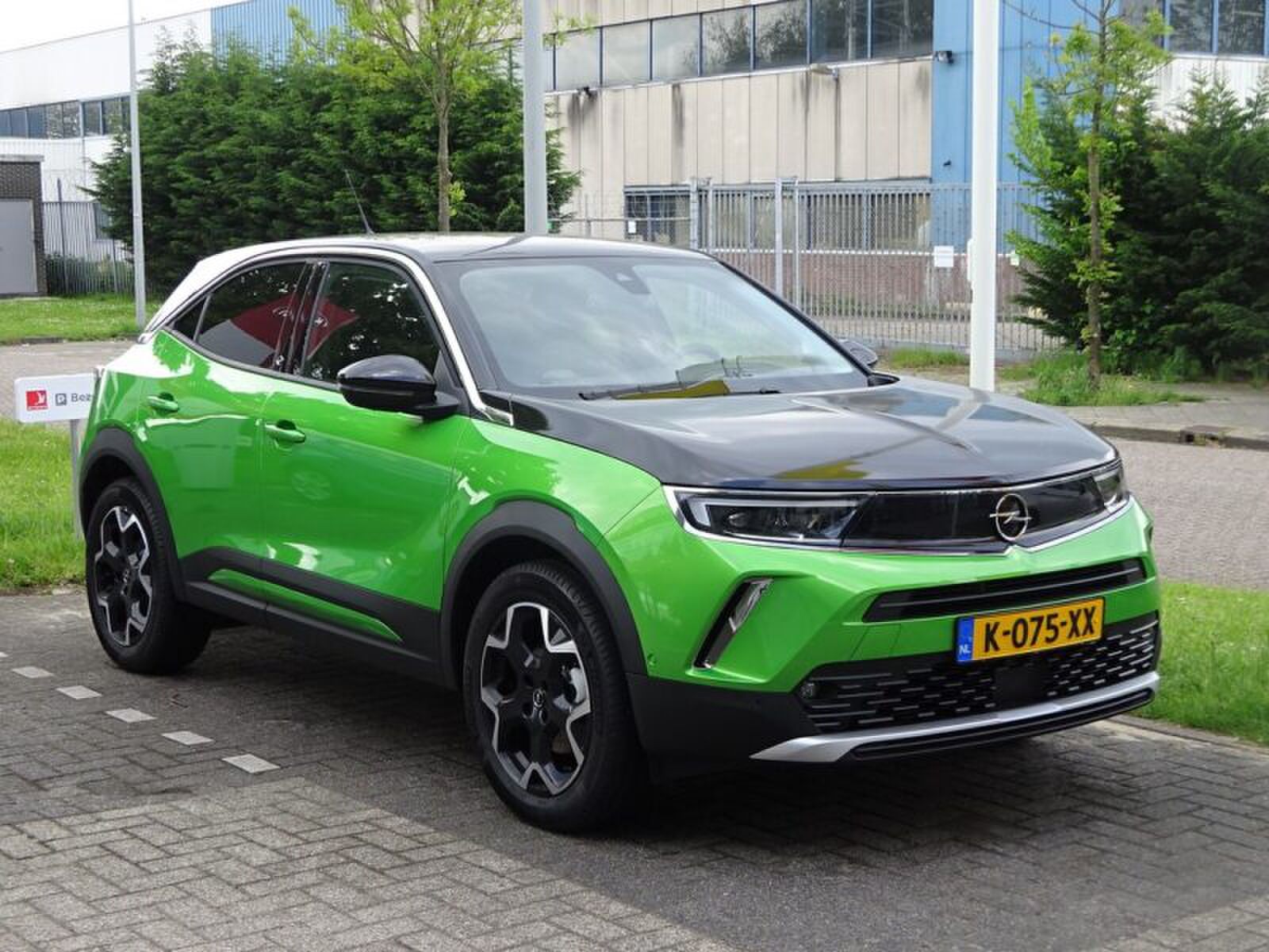 Marieke Elsinga haar nieuwe auto