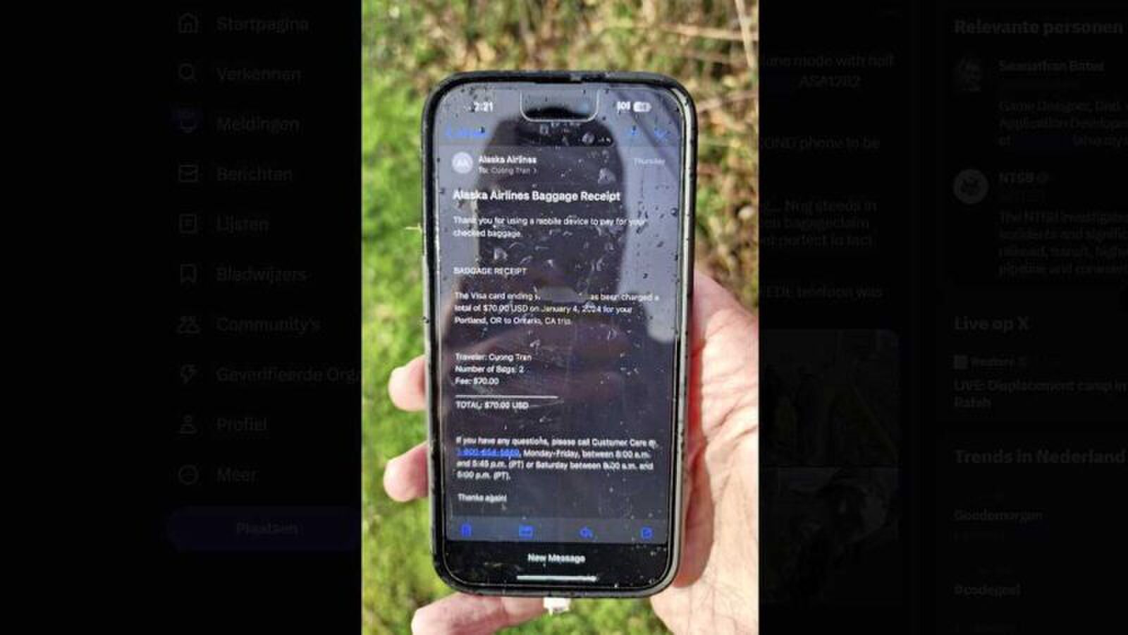 iPhone doorstaat val van 5000 meter
