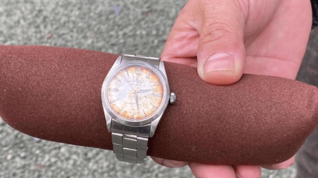 Nederlands bedrijf maakt door een koe uitgepoepte Rolex schoon, en herenigt hem met de eigenaar