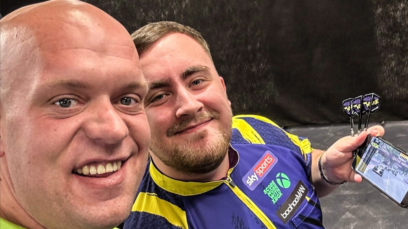 Michael van Gerwen en Luke Littler