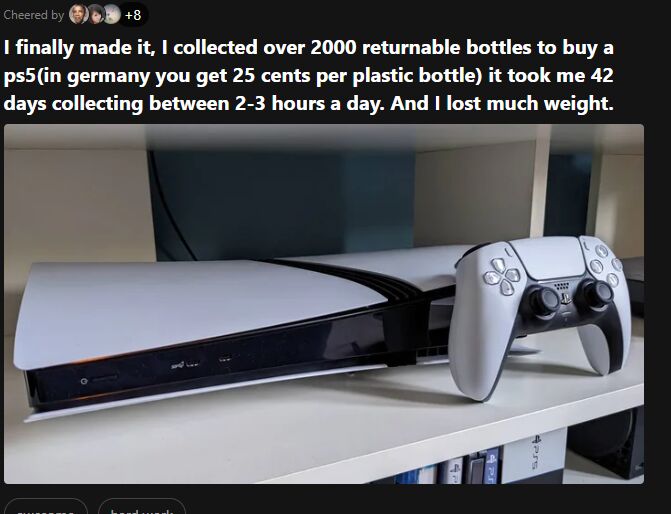 Na maanden statiegeldflessen sparen heeft deze man eindelijk zijn PS5