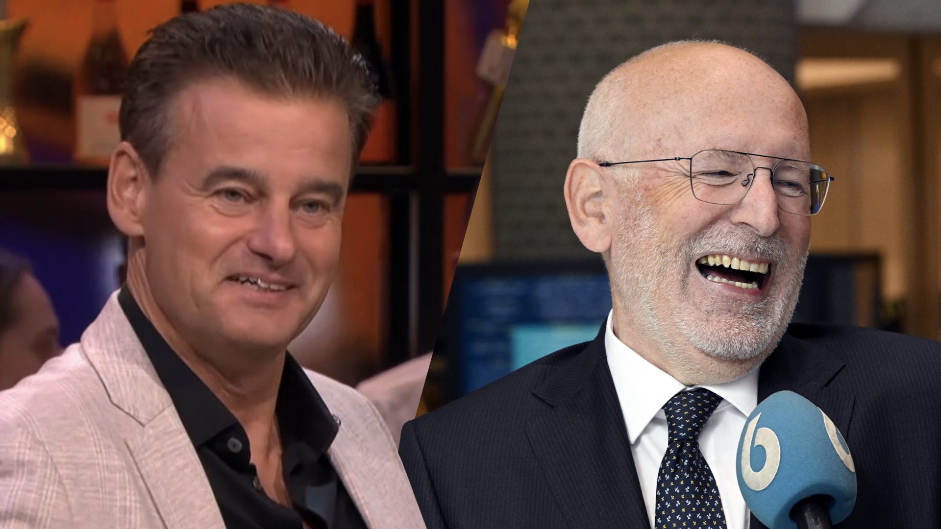 Wilfred Genee spot een Frans Timmermans look-a-like in het publiek