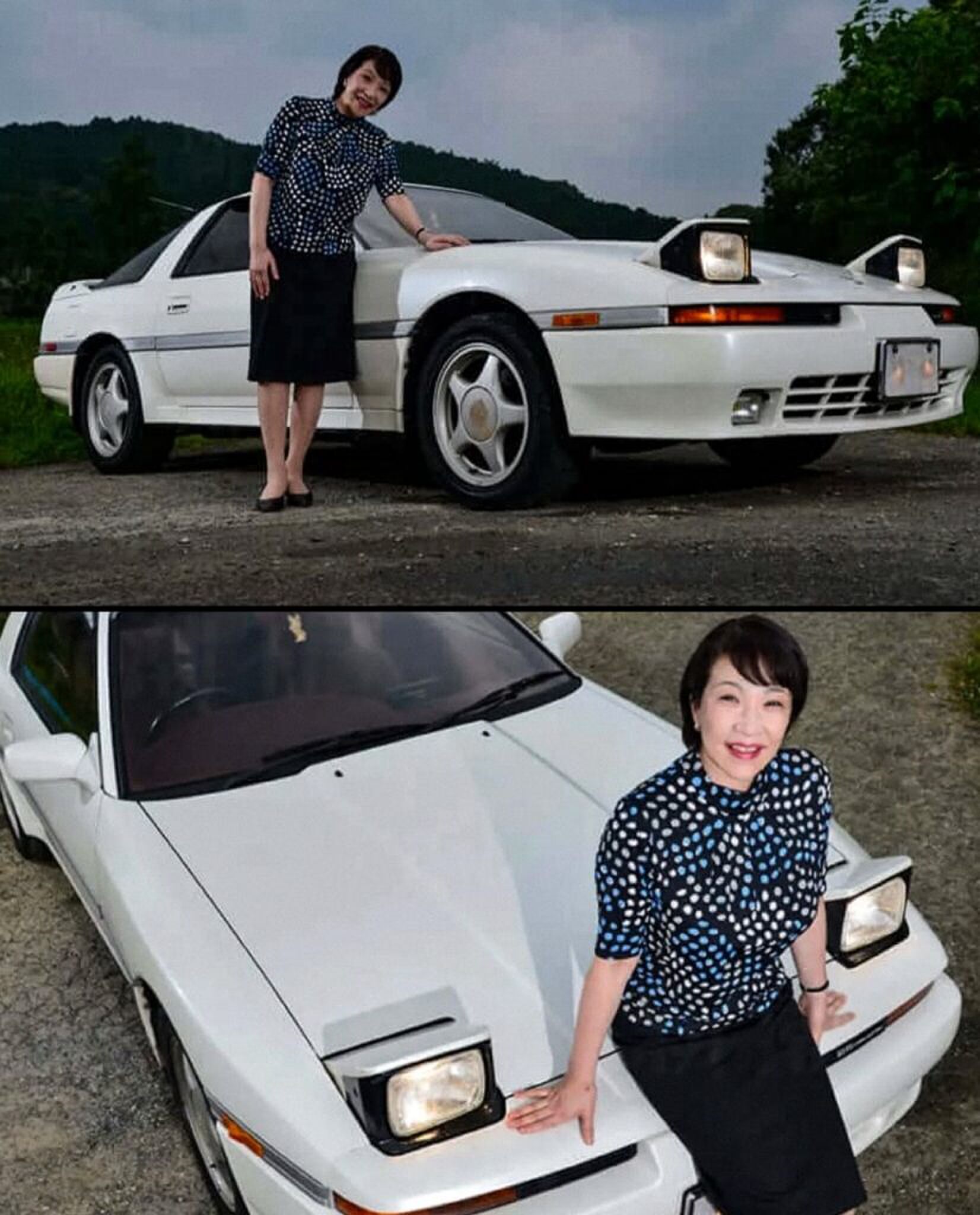 Sanae Takaichi en haar 1991 toyota supra