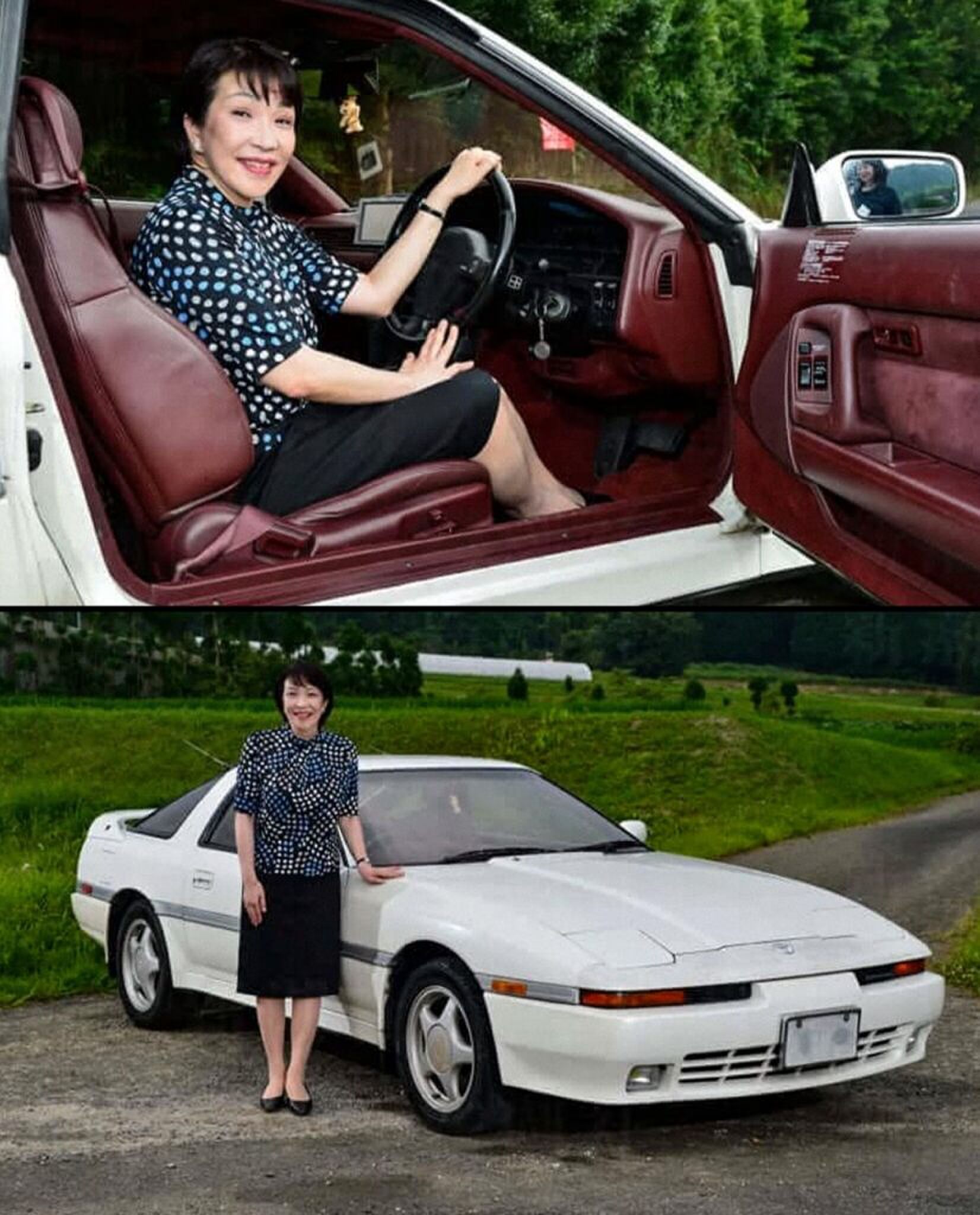 Sanae Takaichi en haar 1991 toyota supra