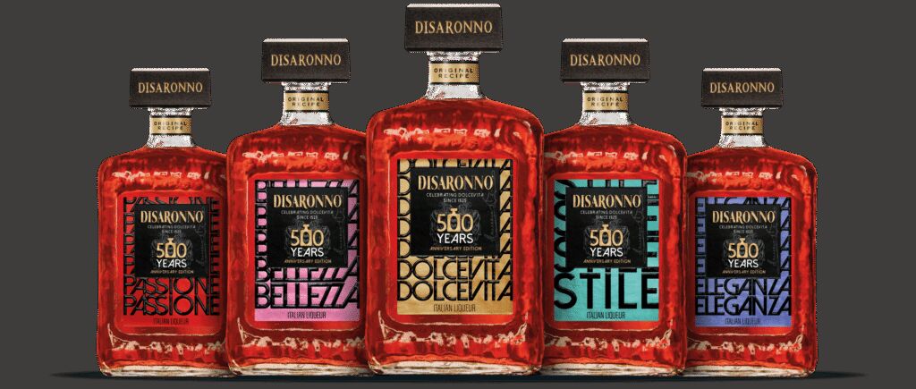 De flessen van Disaronno 