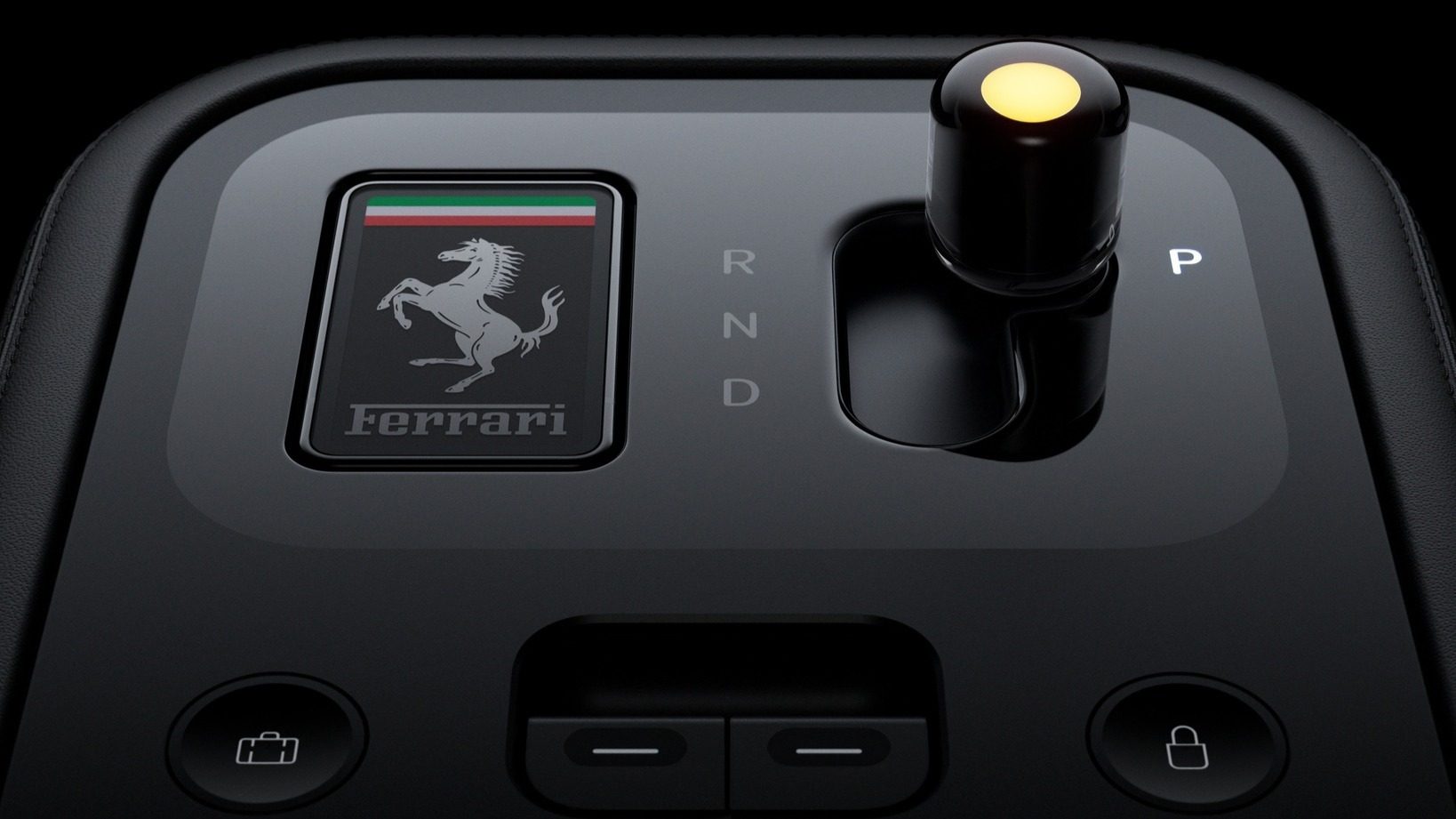 Het interieur van de Ferrari Luce
