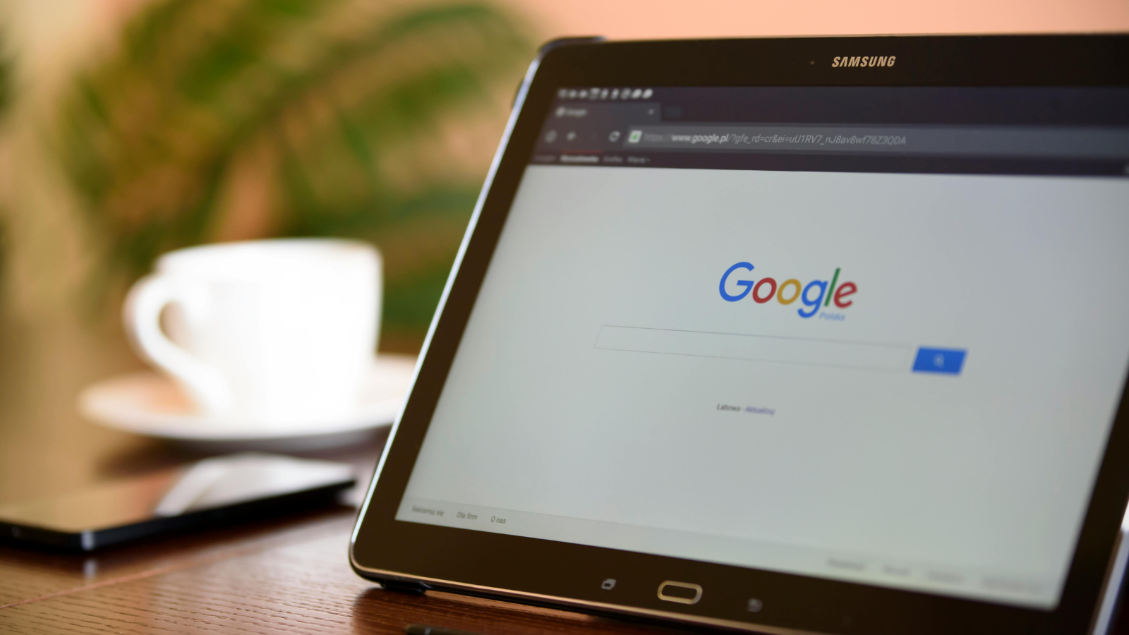 Samsung tablet met google open