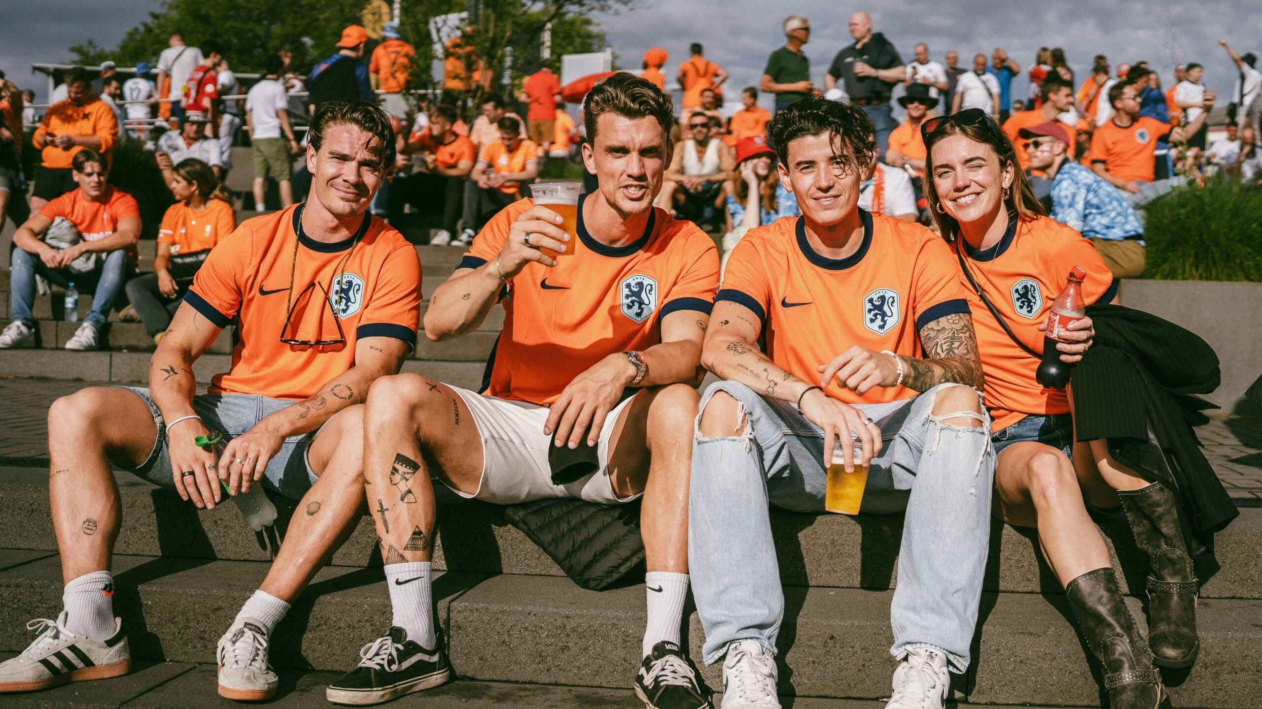 Supporters van het Nederlands elftal