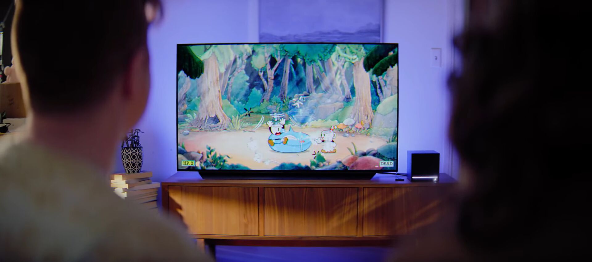 De Steam Machine bij de tv