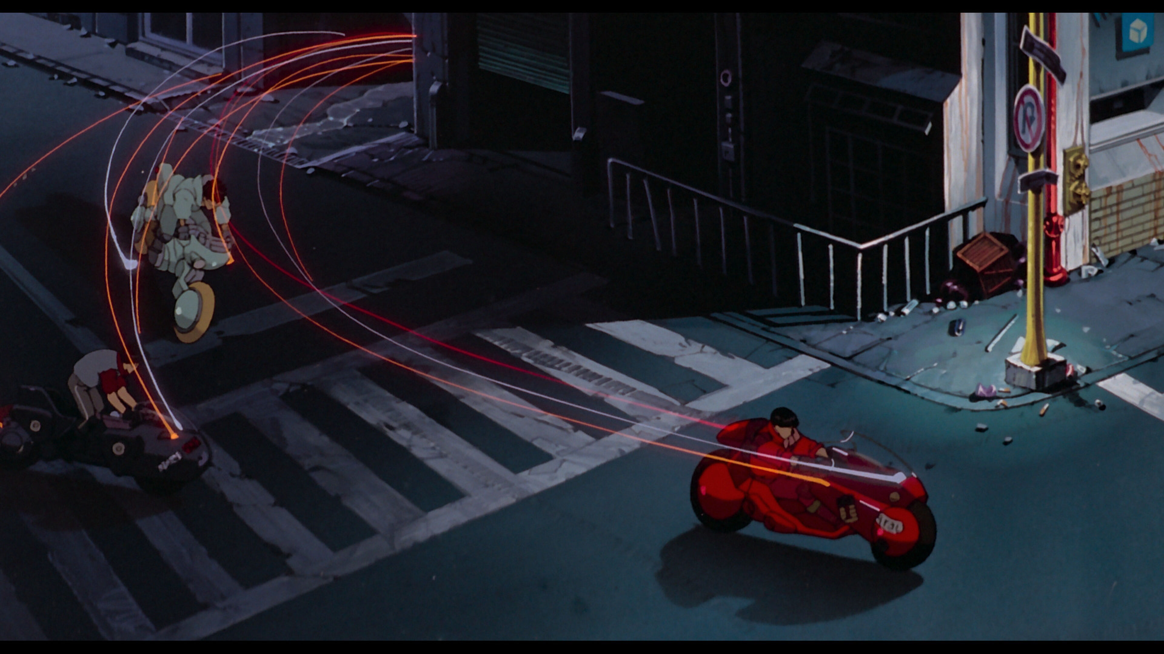 Een stillbeeld uit AKIRA