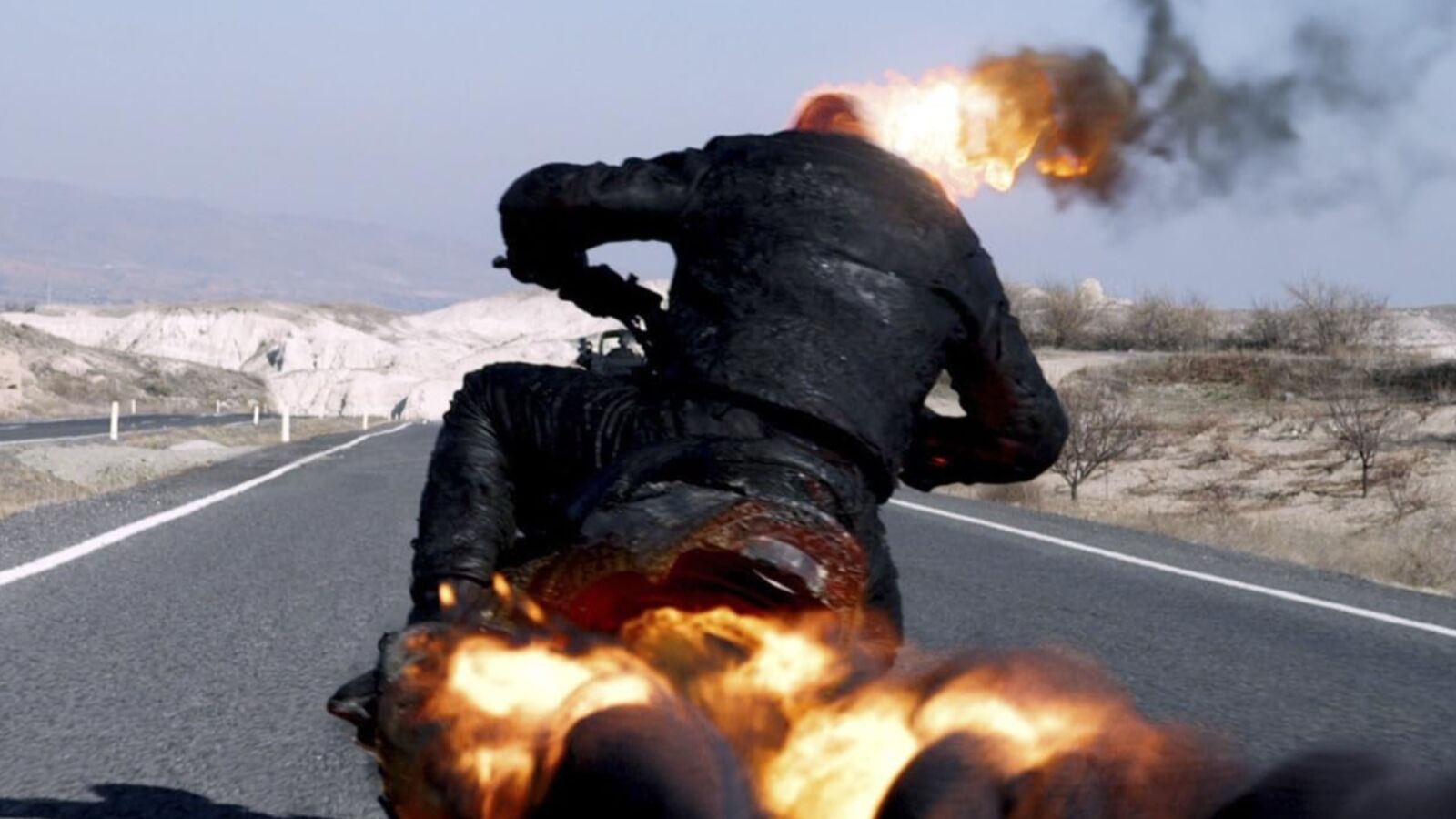 Ghost Rider op de motor