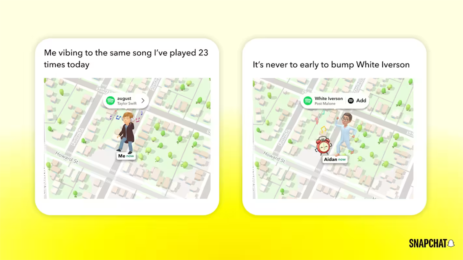 Zo zien vrienden op Snapchat wat je op Spotify luistert