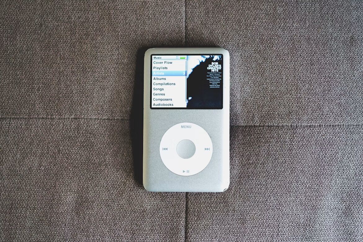 Een grijze iPod