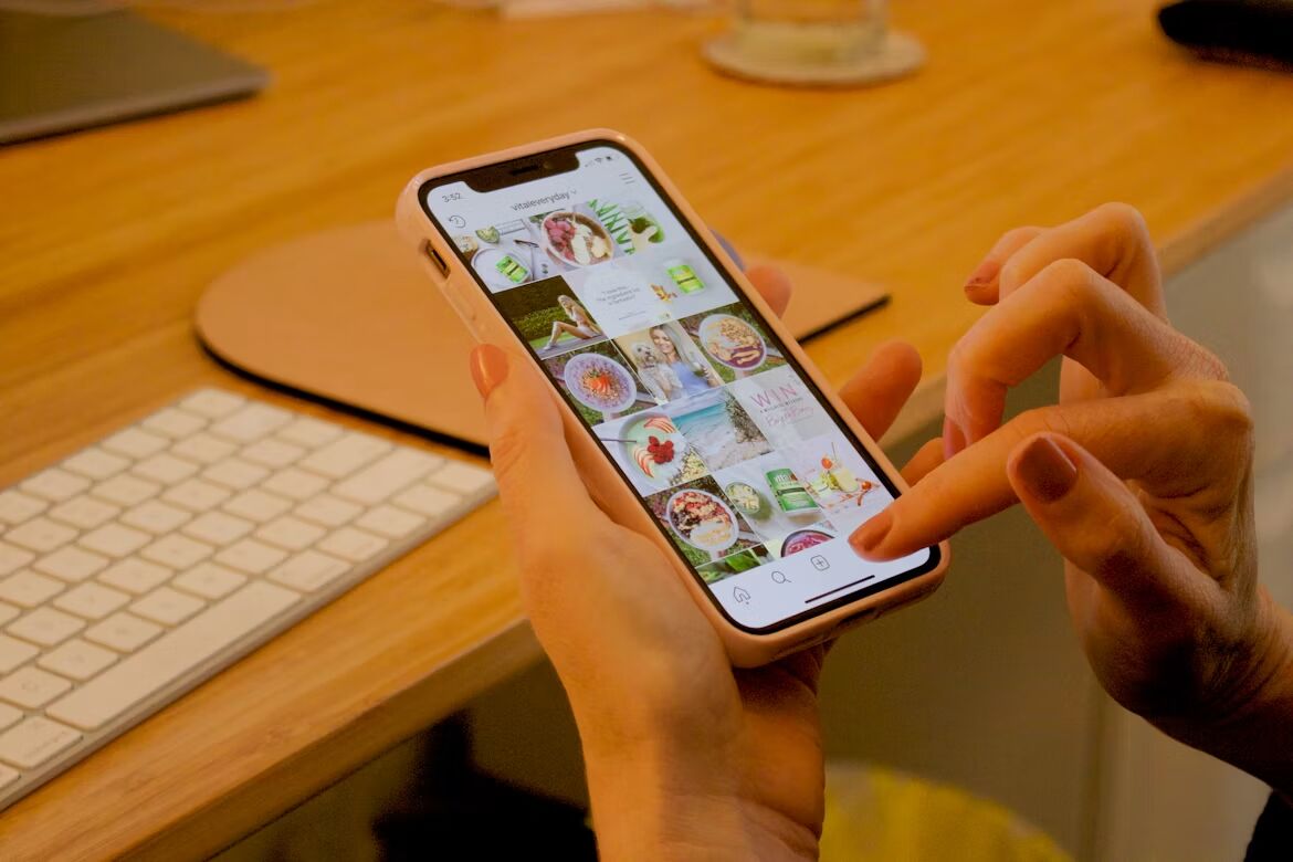 Instagram op een telefoon