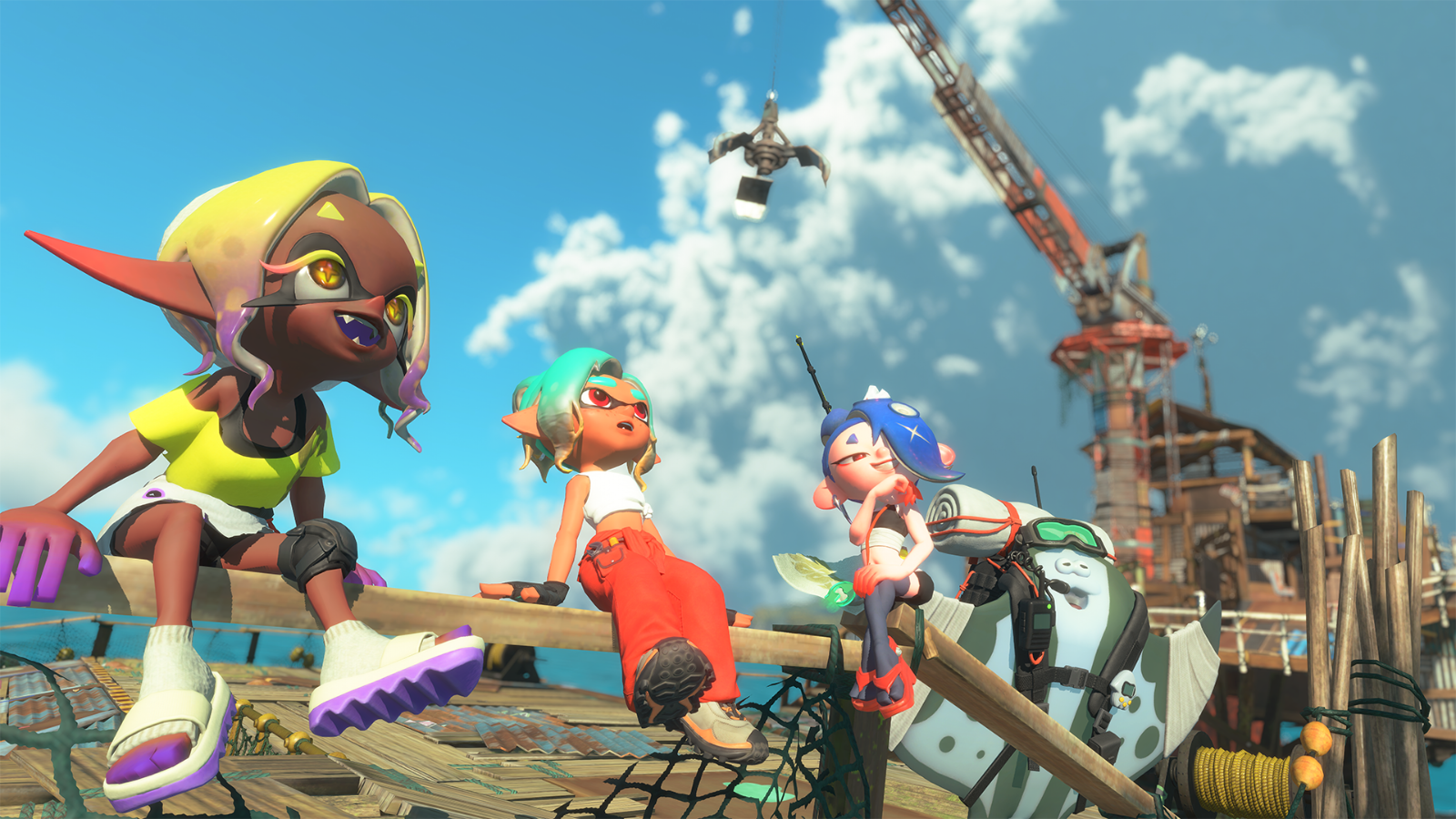 karakters uit Splatoon Raiders