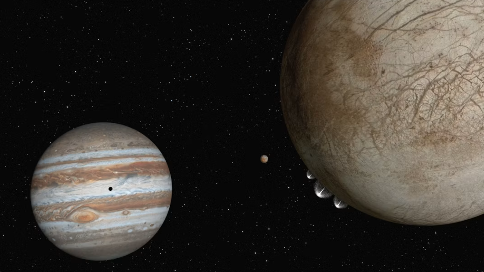 Twee planeten uit het zonnestelsel