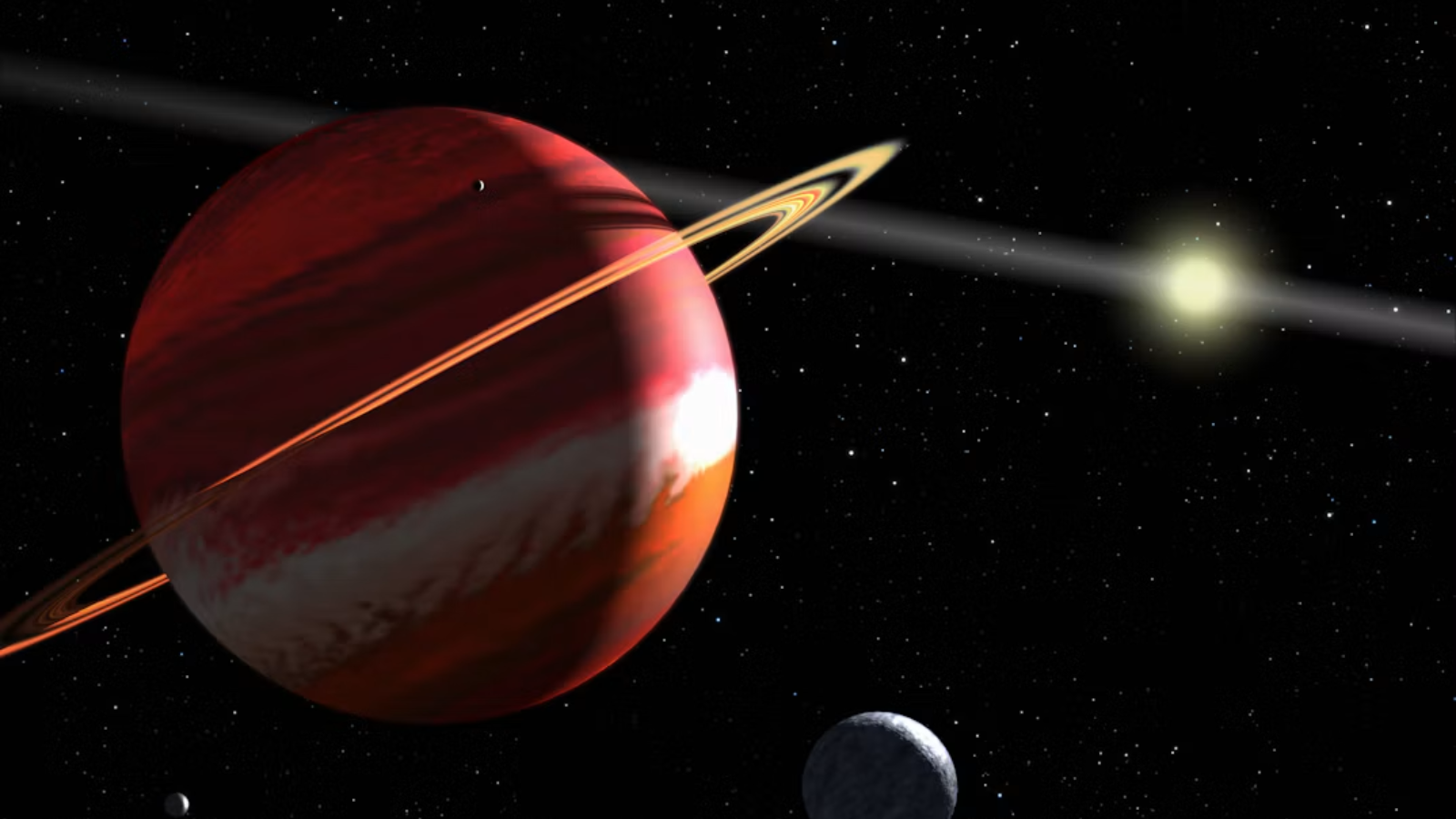 Een planeet in de ruimte