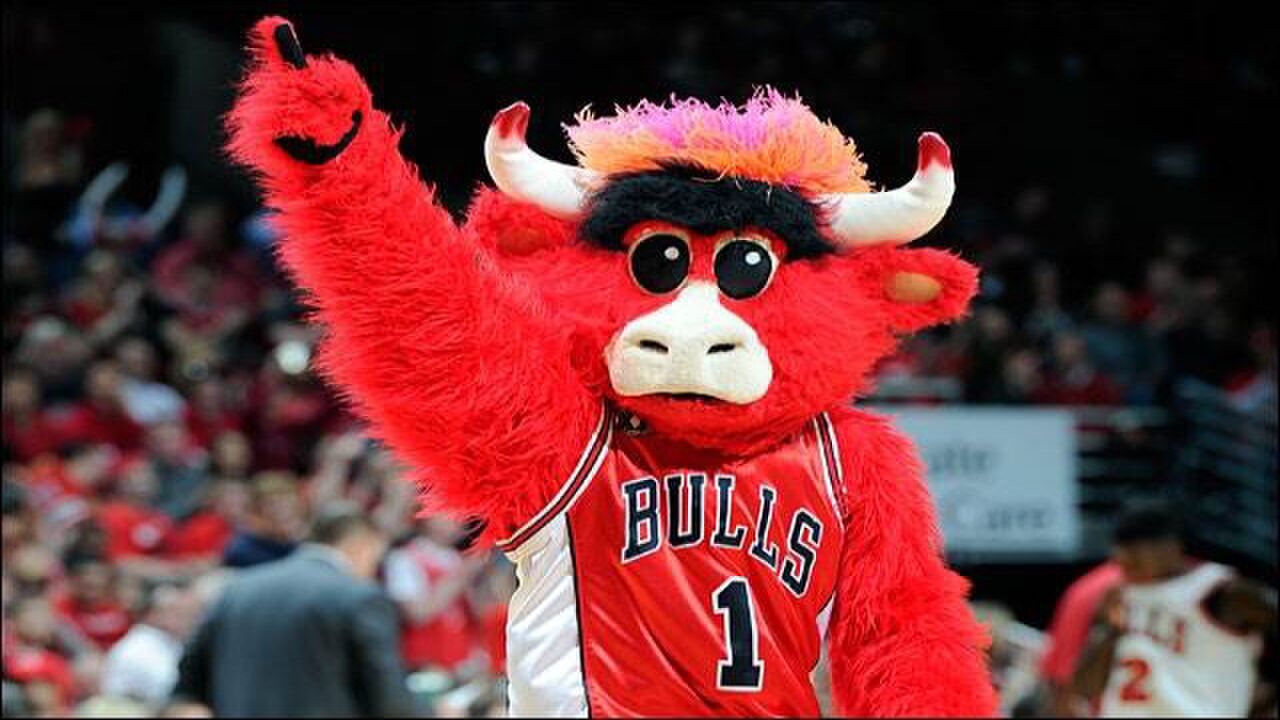 Illustratie voor: Als mascotte van de Chicago Bulls verdien je $200.000 per jaar