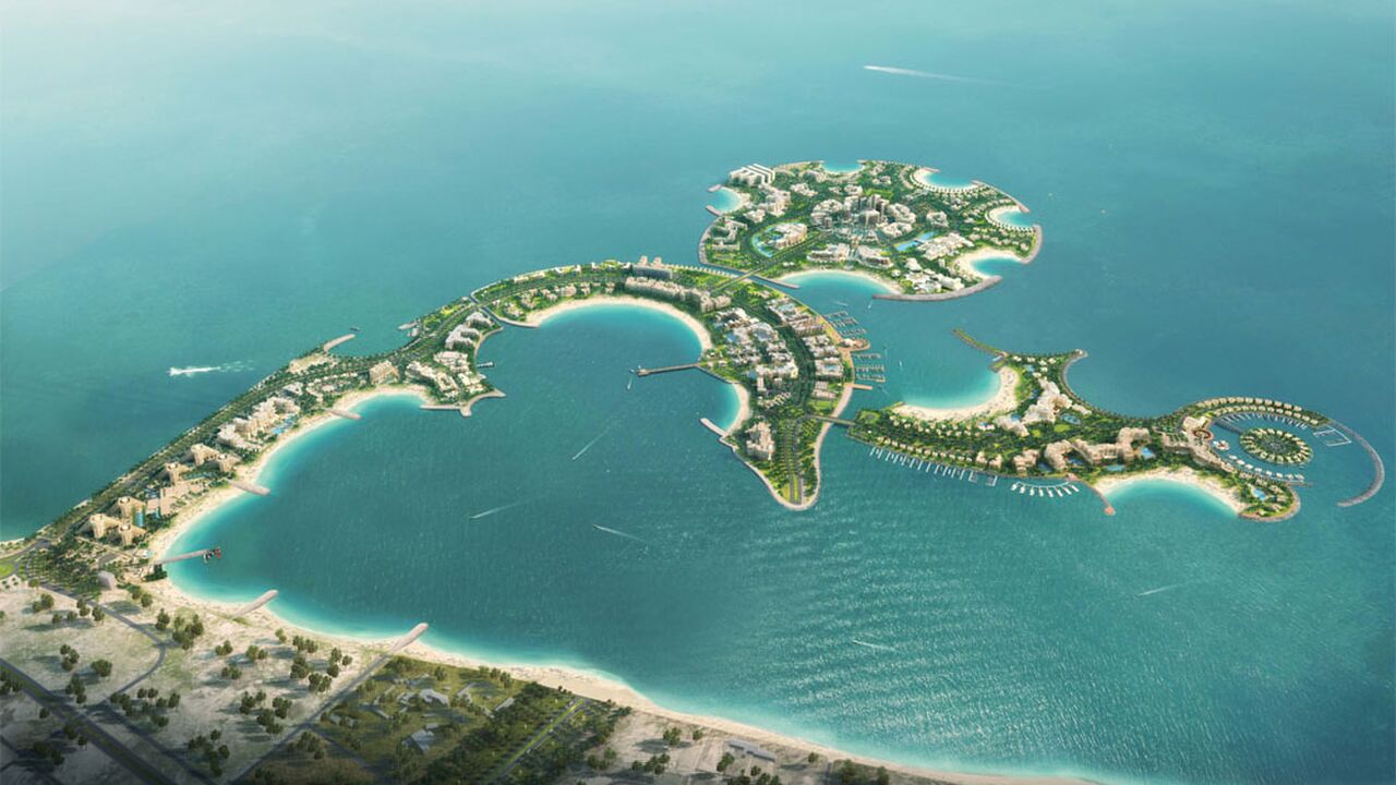 Illustratie voor: Al Marjan in Dubai wordt ‘s werelds eerste 24/7 party eiland