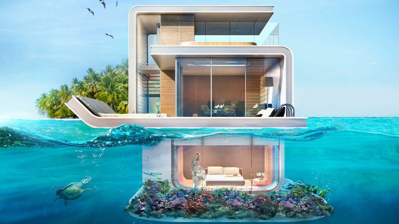 Illustratie voor: Zo ziet een woonboot er in Dubai uit!