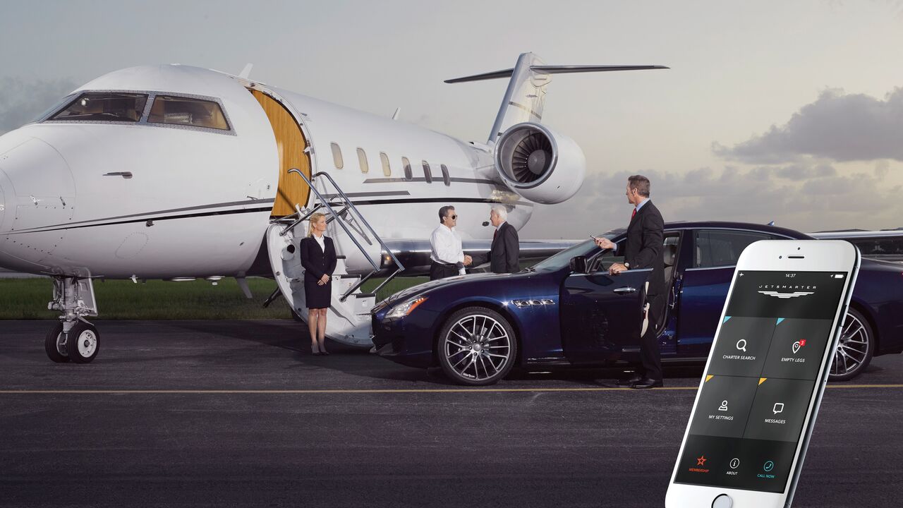 Illustratie voor: Jetsmarter is een app als Uber, maar dan voor privéjets