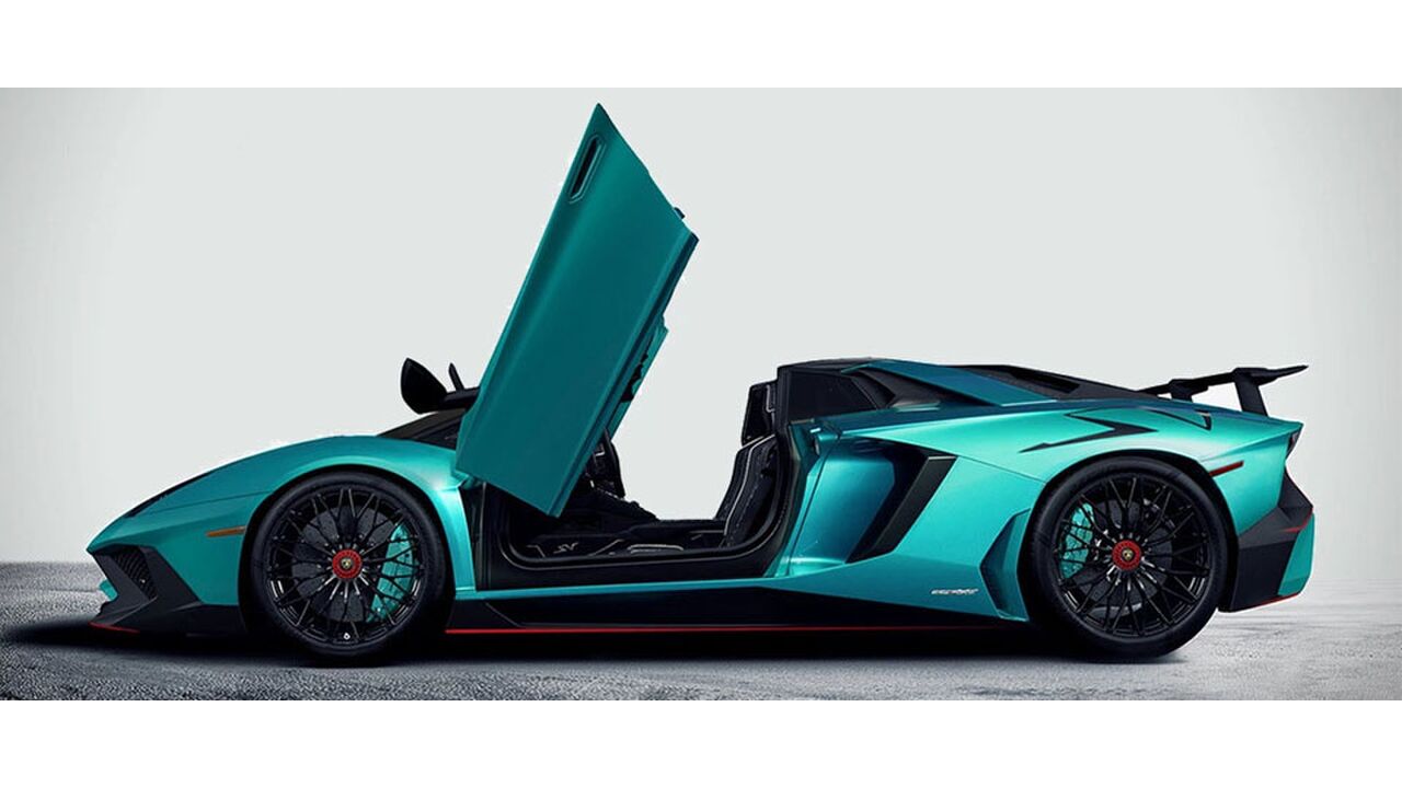 Illustratie voor: De topless versie van de Lamborghini Aventador LP750-4 Superveloce: De Superveloce Roadster