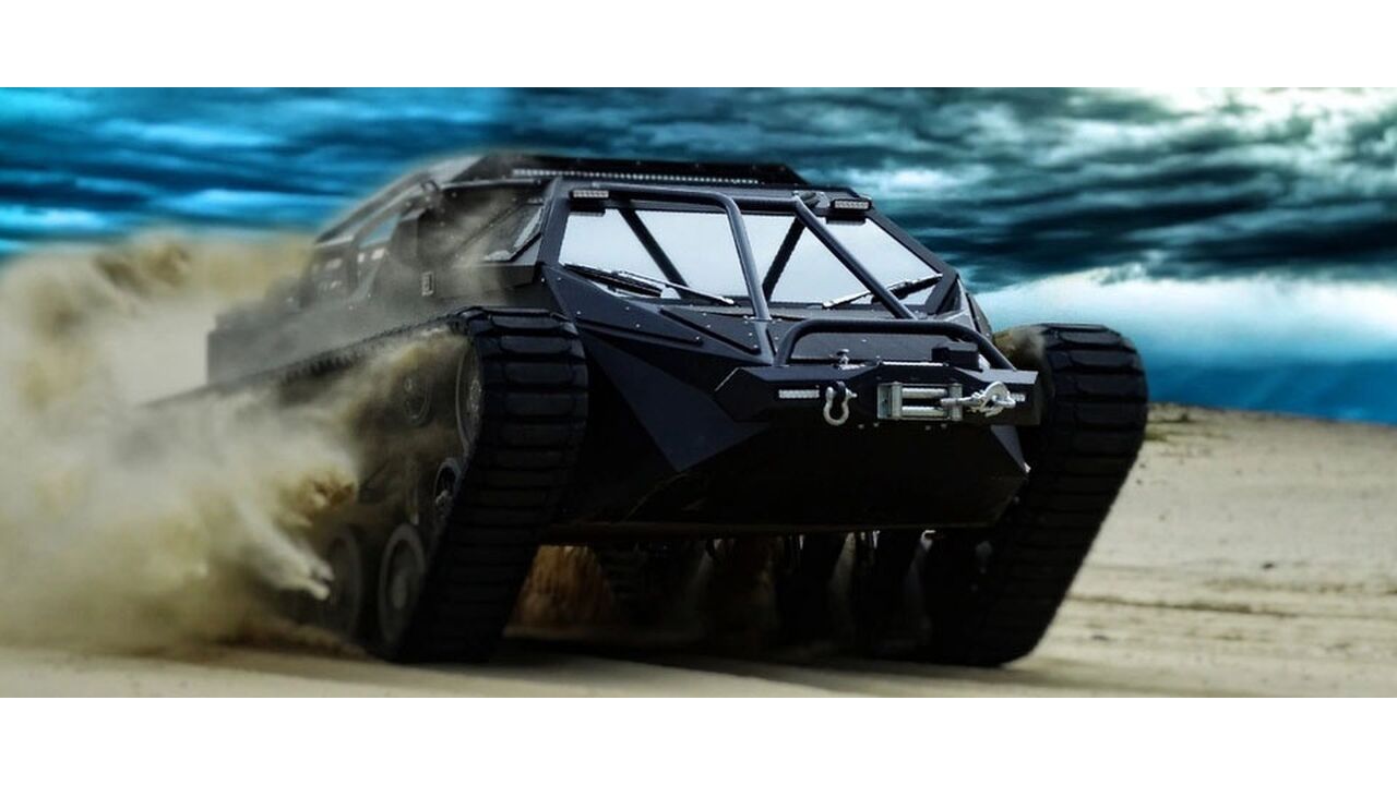 Illustratie voor: De super tank Ripsaw EV2 is het ultieme speelgoed voor een man