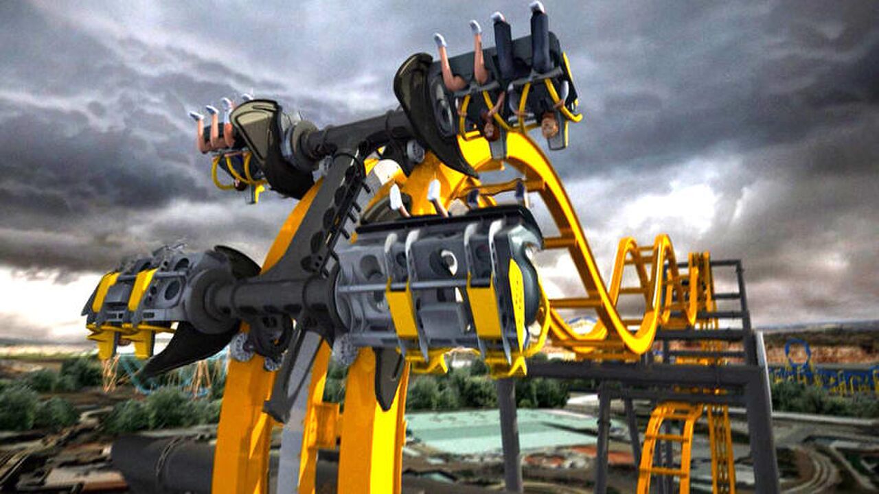 Illustratie voor: Batman: The Ride is een next level 4D achtbaan