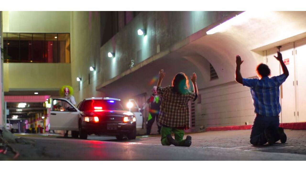 Illustratie voor: Killerclowns voeren bizarre prank uit in Las Vegas