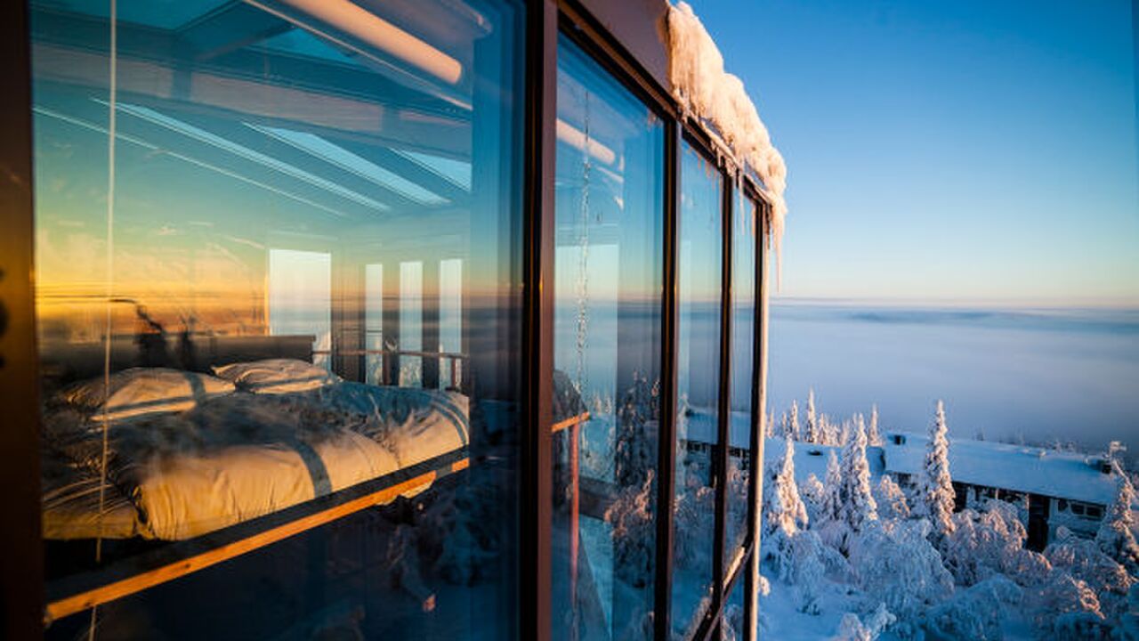 Illustratie voor: In deze ski resort suite moet je een keer overnachten!