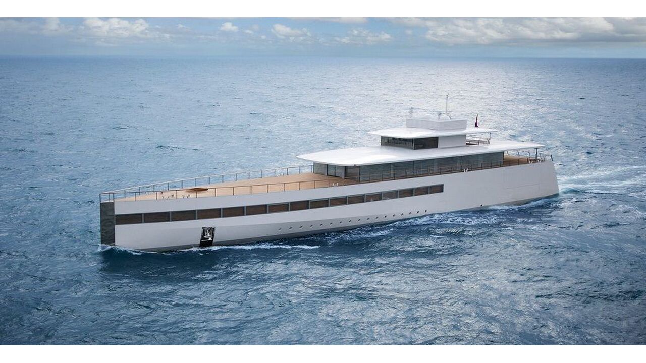 Illustratie voor: Dit superjacht van meer dan 100 miljoen euro is ontworpen door Steve Jobs