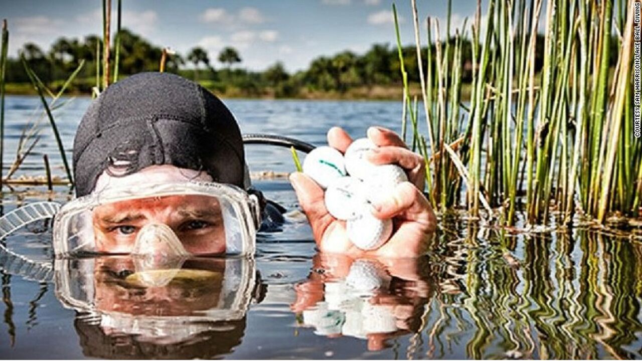 Illustratie voor: Deze man heeft $ 15,000,000 (!!) verdiend met het opduiken van golfballen