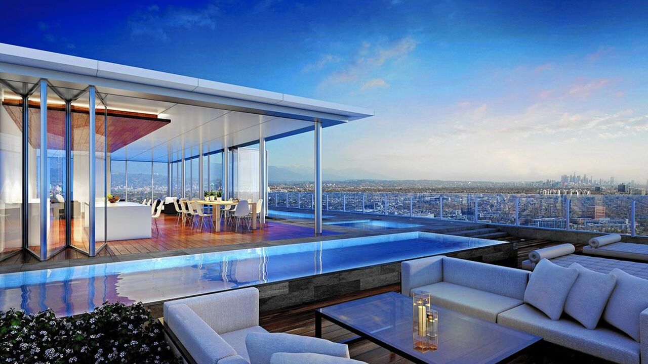Illustratie voor: Super dik penthouse te koop in Los Angeles voor 50 miljoen dollar