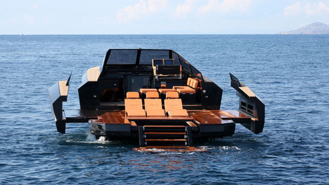Illustratie voor: Deze speedboat is uitschuifbaar!