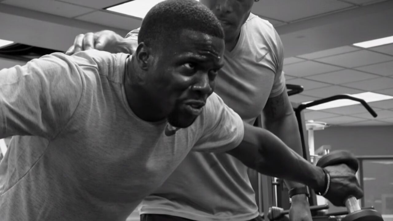Illustratie voor: De work-out van Amerikaanse acteur en komiek Kevin Hart is keihard!
