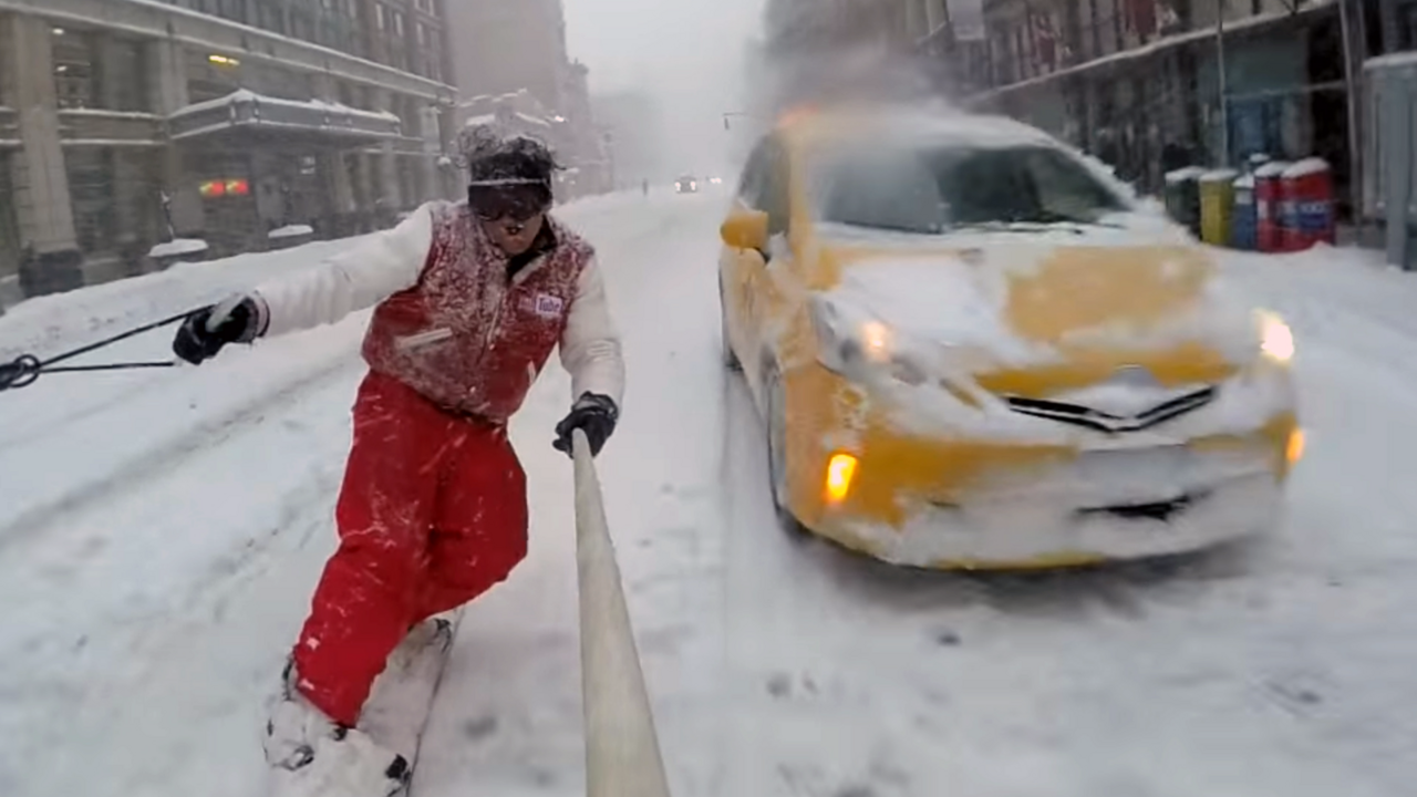 Illustratie voor: Check dit: snowboarden door de straten van New York