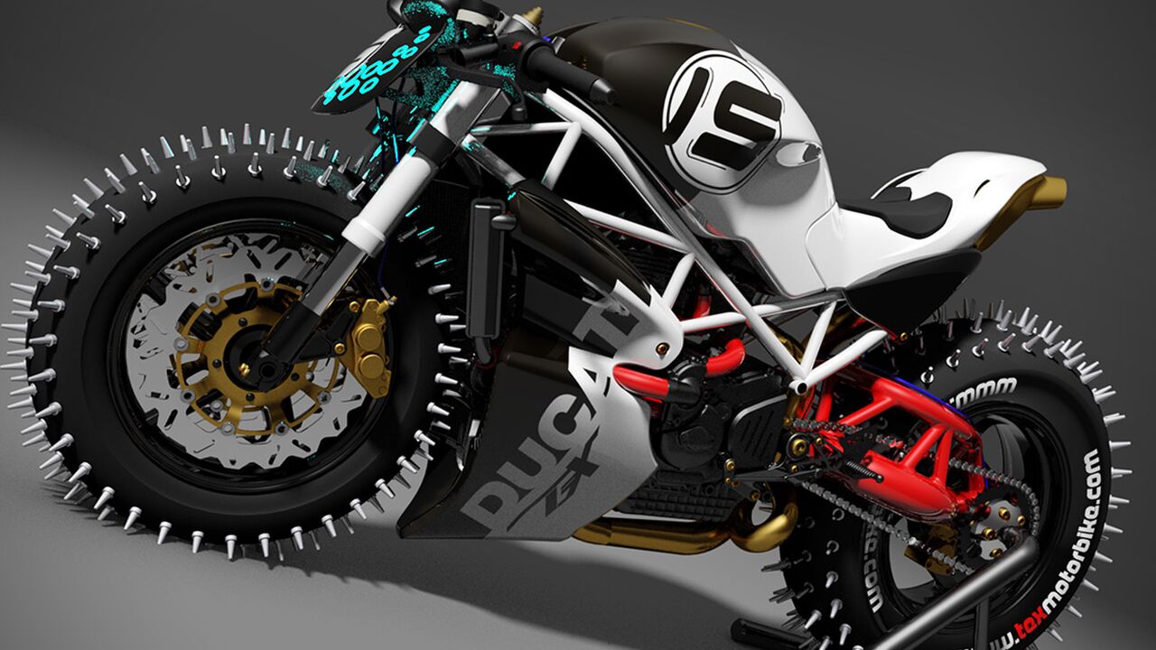 Illustratie voor: Met de Ducati Ice Monster is ijzel geen probleem!