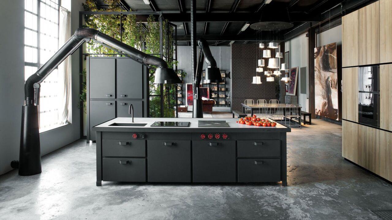 Illustratie voor: Mooie industriële loft in Milaan ter inspiratie
