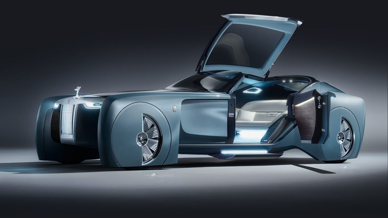 Illustratie voor: Futuristischer dan de Rolls-Royce 103EX wordt het bijna niet