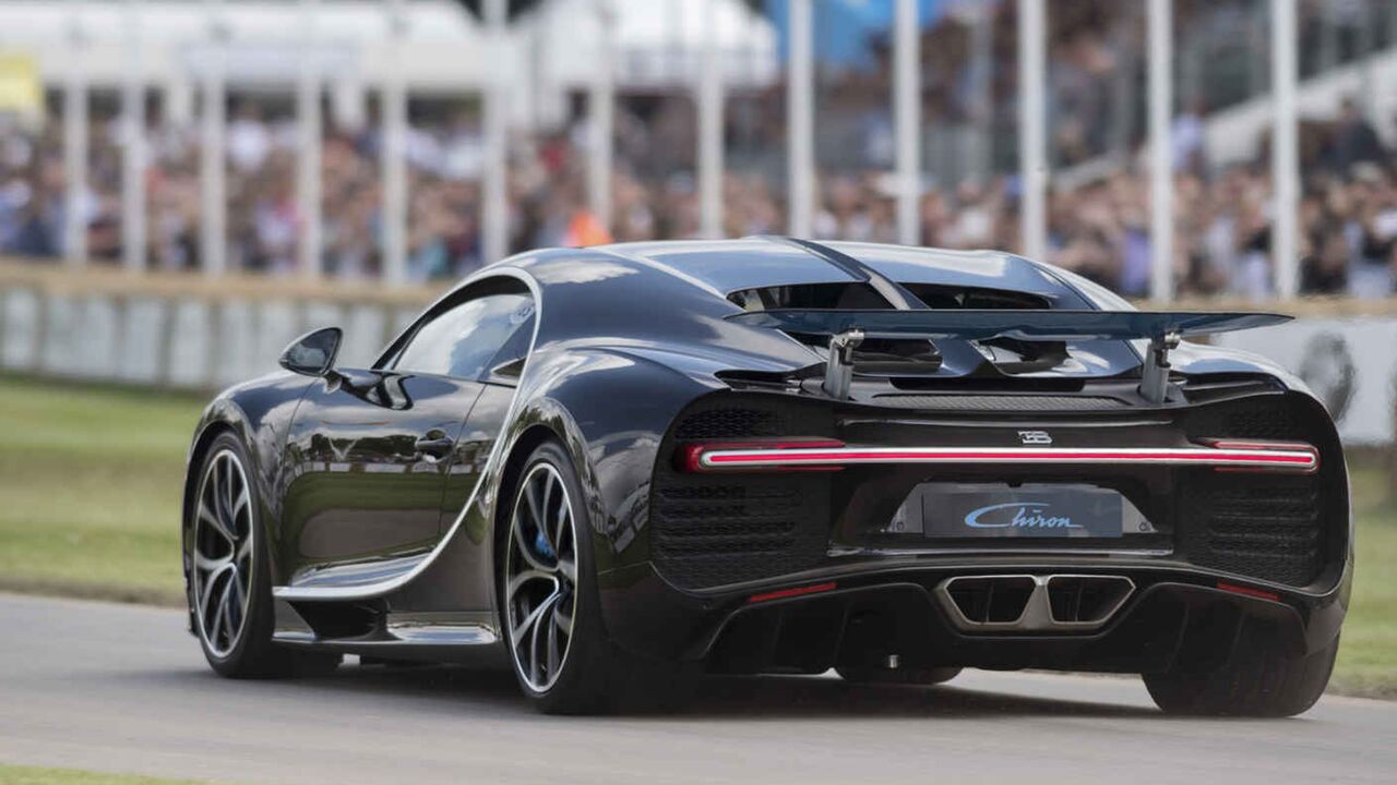 Illustratie voor: De 1500 pk sterke Bugatti Chiron was te zien op het Goodwood Festival of Speed
