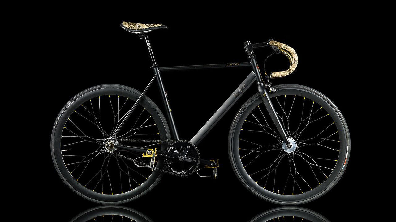 Illustratie voor: La Strana maakt fiets met 24 karaats gouden afwerking