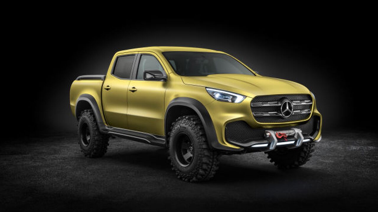 Illustratie voor: Mercedes komt met een luxe Benz pick up truck!