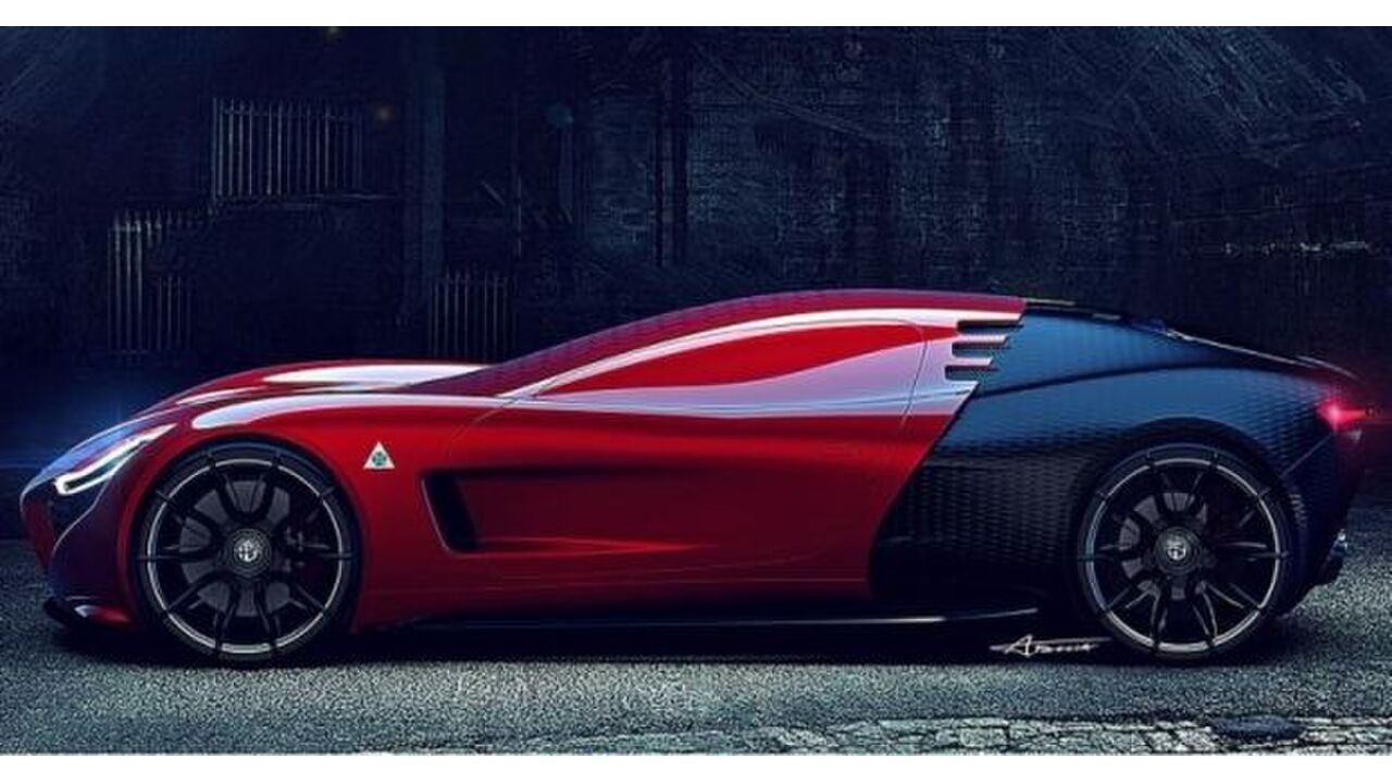 Illustratie voor: Check het brute toekomst concept van de Alfa Romeo C18