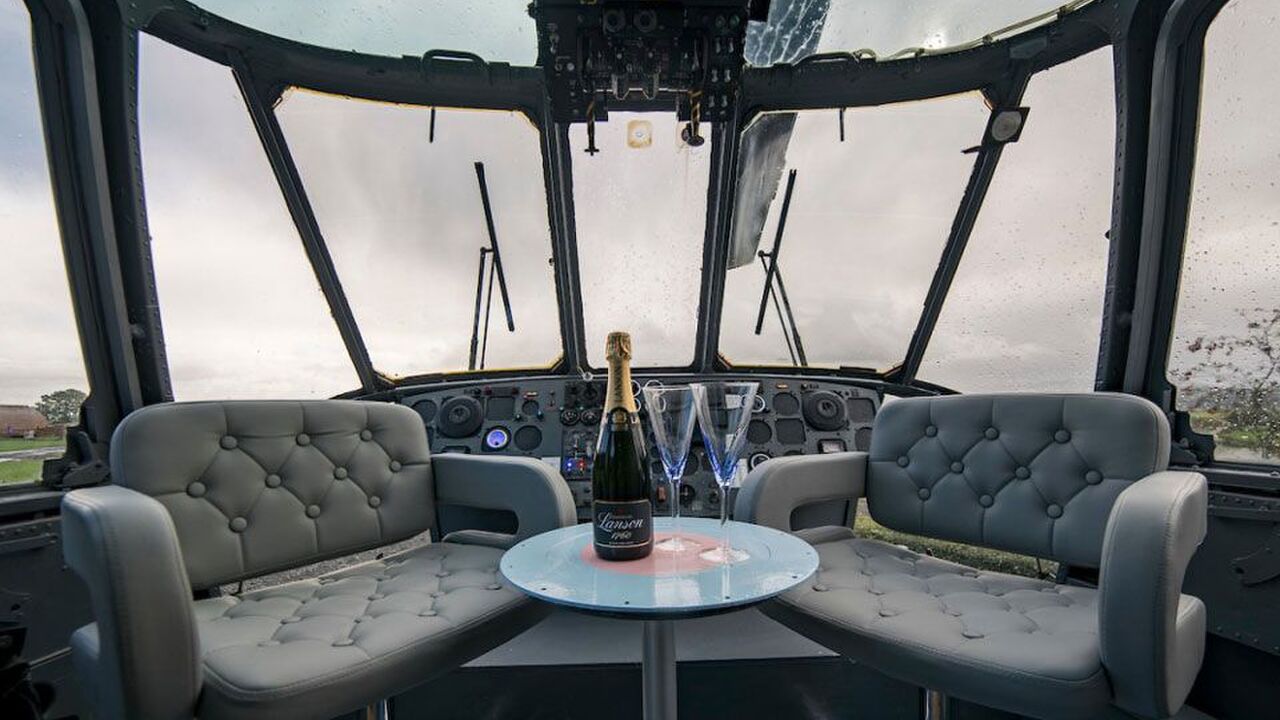 Illustratie voor: Combineer een reis door Schotland met een verblijf in dit brute helikopter hotel!
