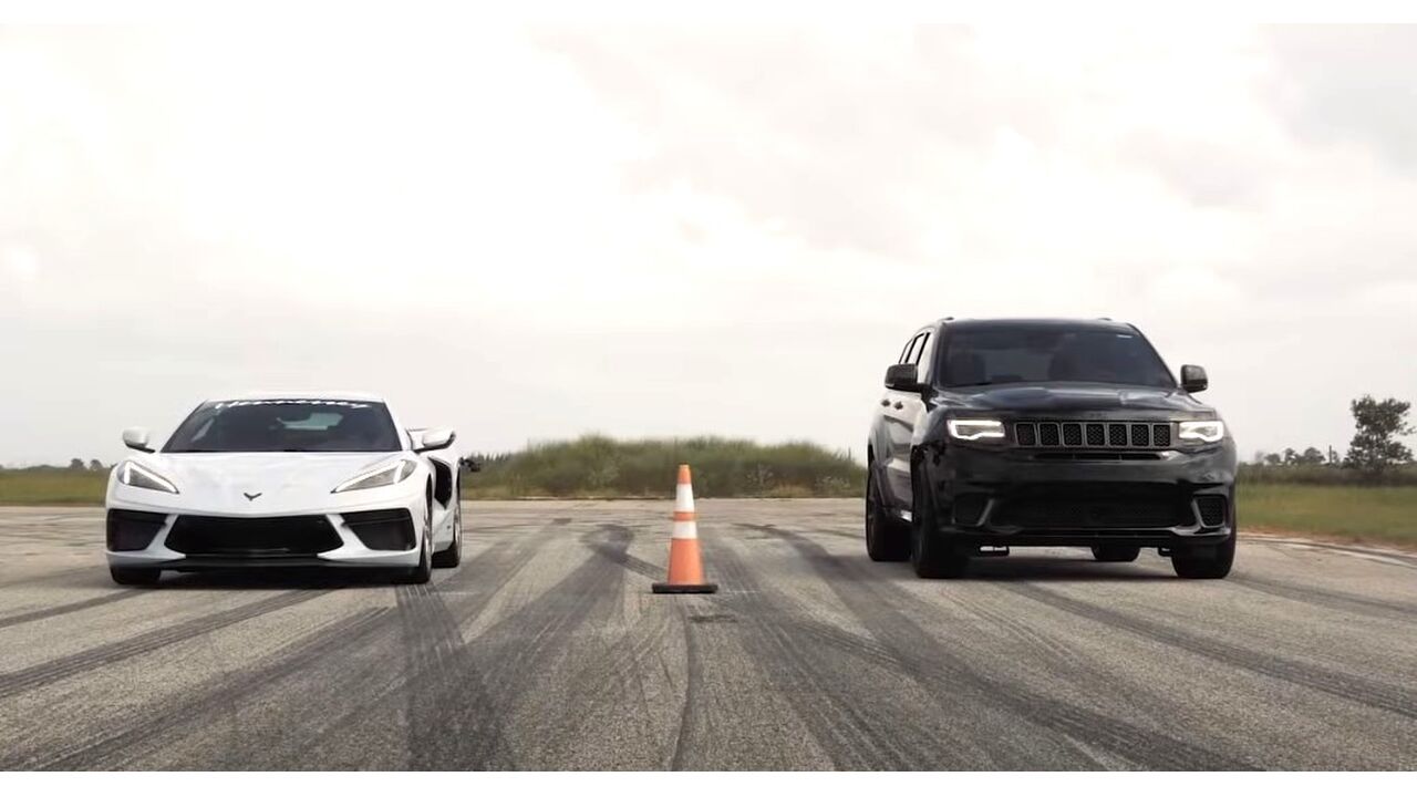 Jeep Grand Cherokee versus de Corvette Stingray
