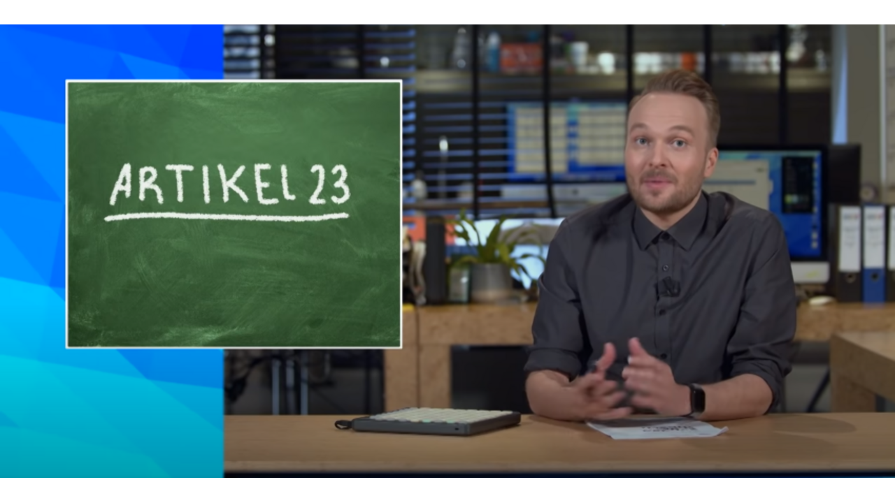 Illustratie voor: Arjen Lubach richt zijn pijlen op Arie Slob en Artikel 23 in Zondag met Lubach