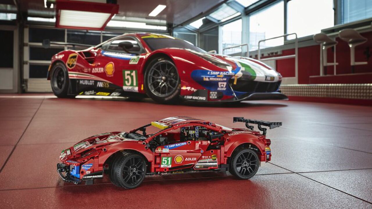 Illustratie voor: Met deze LEGO bouwset maak jij je eigen Ferrari