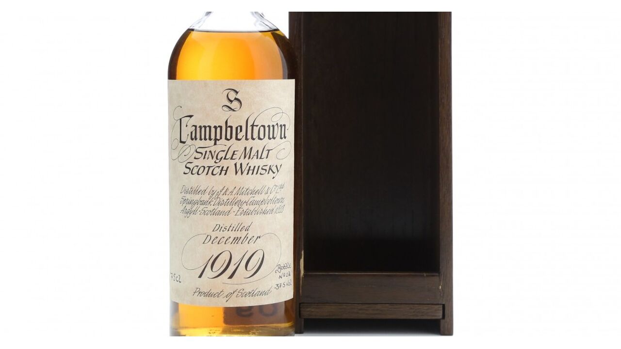 Illustratie voor: Deze 50 jaar oude Springbank malt whisky wordt binnenkort voor bizar bedrag geveild